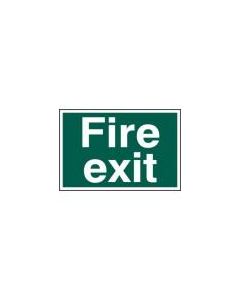 Self Adhesive Rigid Plastic Sign [Fire Exit] 300mm x 200mm (1502)