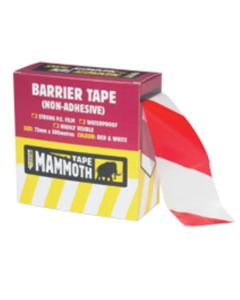 Everbuild Barrier Tape 72mm x 500mtr Red / White
