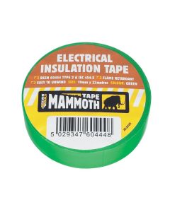 Everbuild Electrical Insulation Tape 33mtr Green
