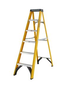 Youngman Trade S400 Heavy Duty Fibreglass Step Ladder - 6 Tread (52744618)