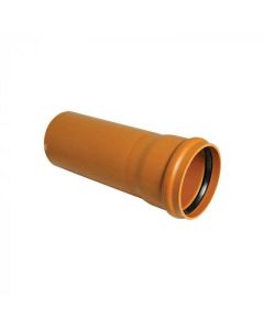 FloPlast Single Socket Underground Pipe 160mm x 3mtr (6D143)