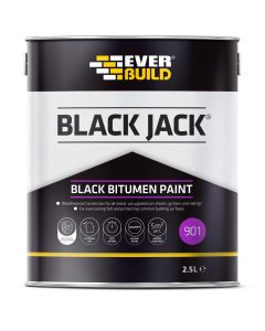 Everbuild 901 Black Bitumen Paint 2.5ltr