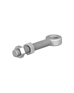 Adjustable Gate Eye Complete With 2 Nuts M16 x 5/8" x 6" Galv (0496161)