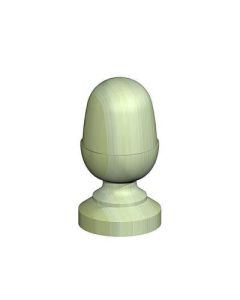FenceMate Green Treated Acorn Finial & Base 100mm (823100G) - 2pc