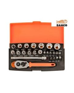 Bahco Socket Set Metric 1/4" Drive (BAHSL25) - 25pc