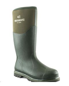 Buckler Waterproof NON SAFETY Country Boot Olive Green Rubber & Neoprene Size 8 (BBZ5020)