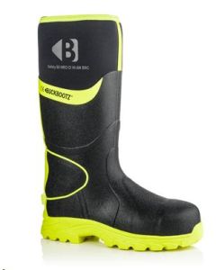 Buckler Hi-Vis S5 Safety 360 Wellington Boot With Ankle Protection Black & Yellow Size 10 (BBZ8000BKYL)