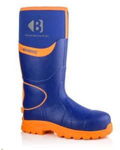Buckler Hi-Vis S5 Safety 360 Wellington Boot With Ankle Protection Blue & Orange Size 10 (BBZ8000BLOR)