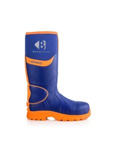 Buckler Hi-Vis S5 Safety 360 Wellington Boot With Ankle Protection Blue & Orange Size 13 (BBZ8000BLOR)