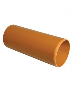 FloPlast Plain Ended Underground Pipe 110mm x 3mtr (D043)