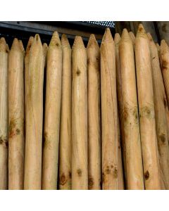 Tanalised Machined Full Round Posts (4" x 5ft 6) - May Contain Splits