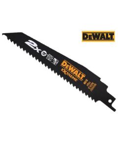 Dewalt 2x Recip Blade 6TPI Wood+ Nails 228mm (DEWDT2307LQZ) - 5pc