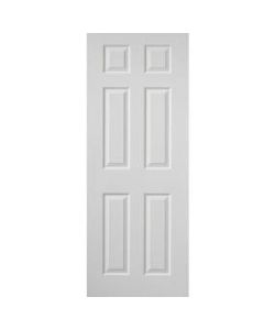 6 Panel Grained Door 35mm x 1981mm x 610mm White (24")