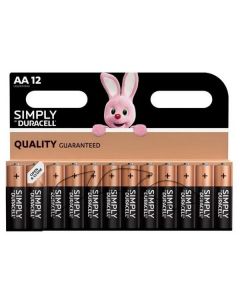 Duracell Simply AA Batteries (DURS5938) - 12pc