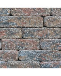 Tobermore Secura lite Retaining Wall Heather (3 Mixed Sizes - 33.6 Metre Linear Metre Per Pack )