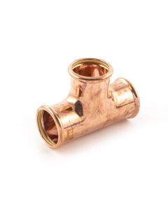 Copper Press-Fit Tee 35mm - Gas (PFT35G)