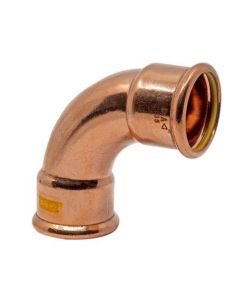 Copper Press-Fit Elbow 22mm x 90 Deg - Gas (PFE22G)