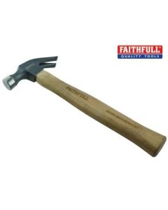 Faithfull 16oz Claw Hammer With Hickory Handle (FAICAH16)