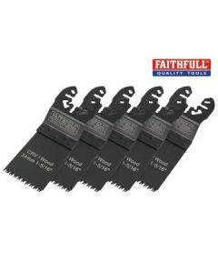 Faithfull Flush Cut Multi-Tool Blades (FAIMFW34B) - 5pc