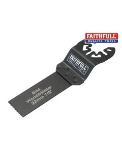 Faithfull Flush Cut Wood/Metal Blade Bi-Metal 22mm (FAIMFWM22)