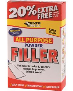 Everbuild All Purpose Powder Filler With 20% Free 1.5kg