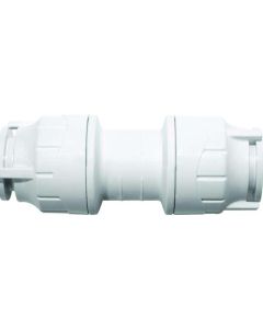 PolyFit Straight Coupler 15mm White (FIT015)
