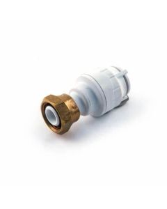 PolyFit Sraight Tap Connector 15mm x 1/2 White (FIT715)