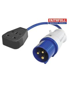 Faithfull 240V Flylead 13 - 16 Amp With 350mm Cable (FPPFLYLEAD)