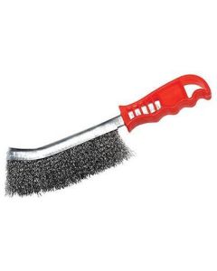 Wire Brush With Red Plastic Handle (PB18/24)