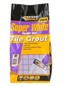 Everbuild 704 Powder Wall Tile Grout 3kg White