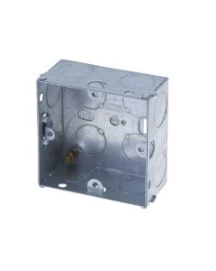 Nexus Metal Box 1 Gang 35mm Galvanised Pressed Steel (HGS03-01)