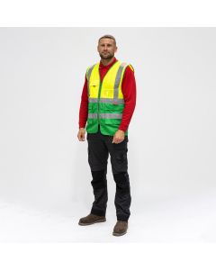 Timco Hi-Visibility Executive Vest Yellow & Green M (HVVYGMED)