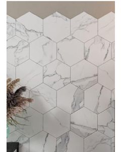 Intceram Eternal Porcelain Tile 21.5mm x 25mm Swan Hexagon Matt (0.69m2 Per Box)