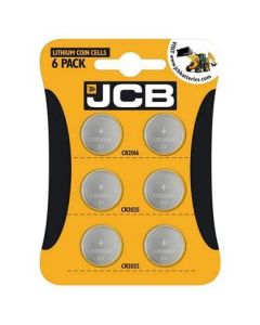 JCB Lithium Coin Cell Battery (CR2016/2025/2032) Card of 6