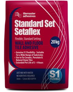 Tilemaster SetaFlex Standard Set Adhesive 20kg - Grey
