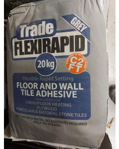 Tilemaster Trade FlexiRapid Set Floor & Wall Adhesive 20Kg - Grey