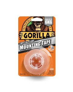 Gorilla Heavy Duty Double Sided Mounting Tape 25.4mm x 1.52mtr Clear (3044101)