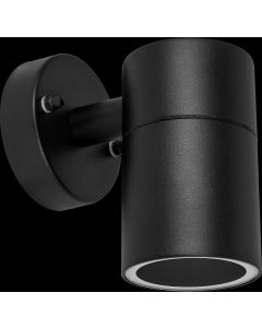 Luceco Exterior Decorative Stainless Steel Wall Light GU10 - Black (LEXDSSFBK)