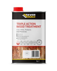Everbuild Triple Action Wood Treatment 1ltr Clear