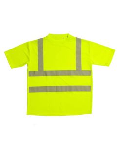 MMS Hi Vis Short Sleeve T Shirt Yellow Size M