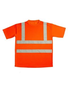 MMS Hi Vis Short Sleeve T Shirt Orange Size XL
