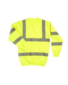 MMS Hi Vis Sweatshirt Yellow Size XL