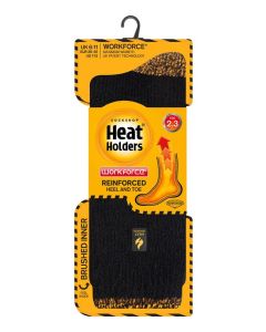 Workforce Heavy Duty Safety Sock 6/11 Black (WFH0090BLKH) - 3 Pairs