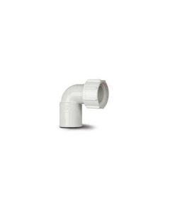 Polypipe Overflow Bent Adaptor 21.5mm 3/4" White (NS48W)