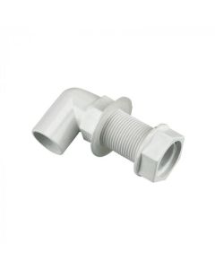 FloPlast Oveflow Bent Tank Connector 21.5mm White (OS15W)
