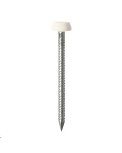 Timco Polymer Headed Pin 25mm White (PP25W) - approx 250 nails