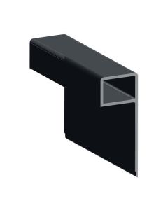 Firestone Rubber Cover UPVC Raised Edge 2.5mtr x 65mm Black (RCQTEDGEKERB25B)