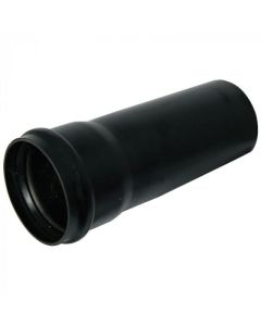FloPlast Single Socket Soil Pipe 110mm x 3mtr Black (SP3B)