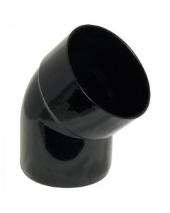 FloPlast 110mm Soil Single Socket Offset Bend 45 Deg Black (SP435B)